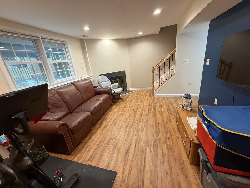 Finished flooring installation by Coastal Coatings, project 7