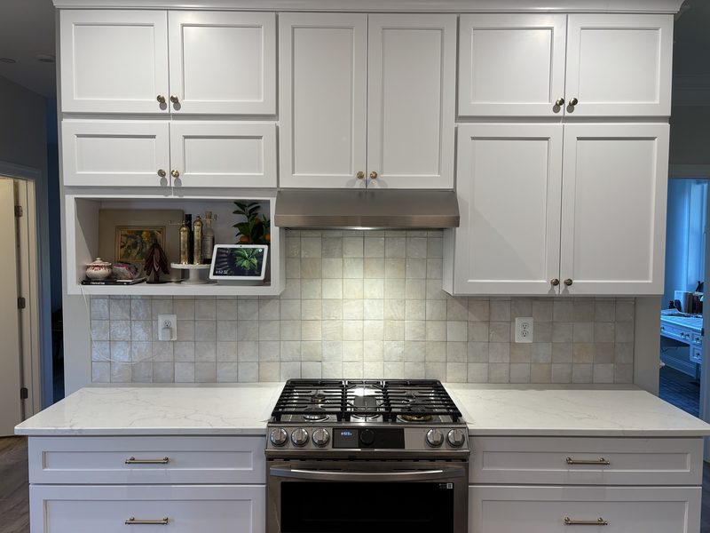 Finished kitchen tile and backsplash work by Coastal Coatings, project 4